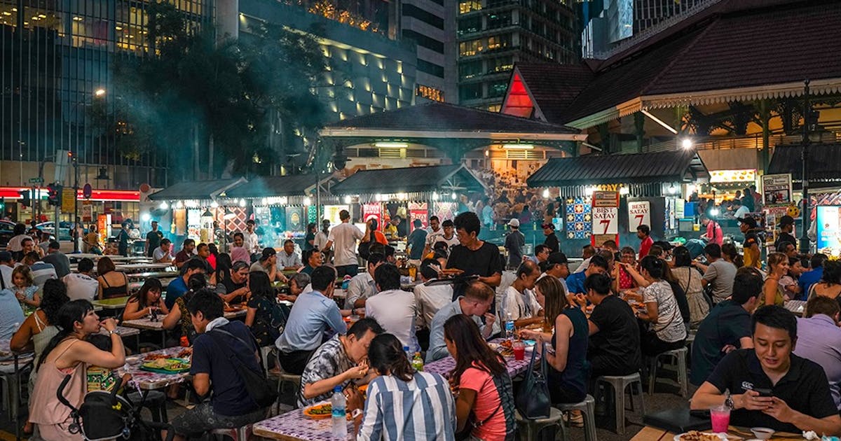 Hawker centre in Singapore